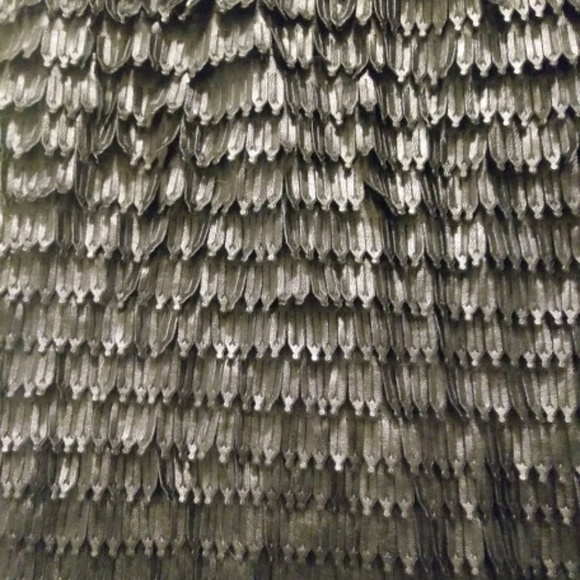 Fringed faux leather skirt - size S - Picture 3 of 6